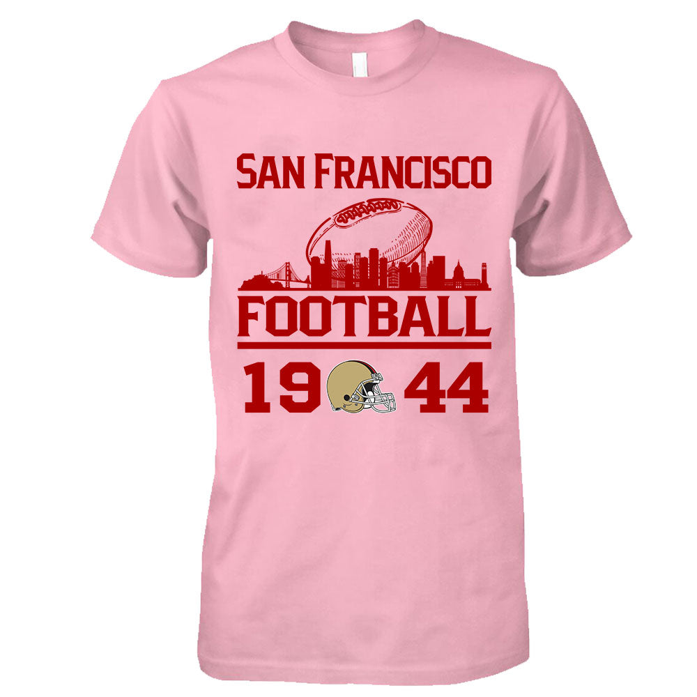San Francisco Football Skyline Long Sleeve Shirts For Men Women Family Love San Francisco Sport, 1944 San Francisco Football Long Sleeve Shirts