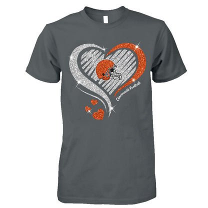 Cincinnati Football Twinkle Heart Sweatshirt, Hoodie, Long Sleeve, T Shirts For Men & Women, Cincinnati Lover