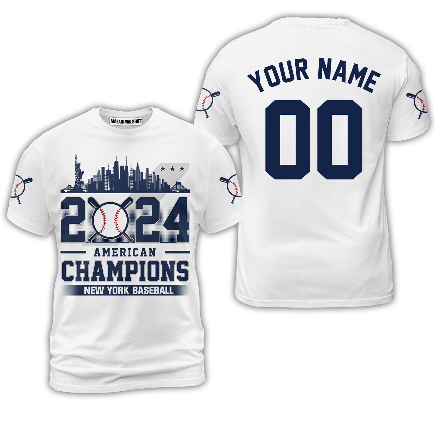 Personalized New York Y Baseball 2024 American Champions Hoodie, New York Y Champs Hoodie Gifts