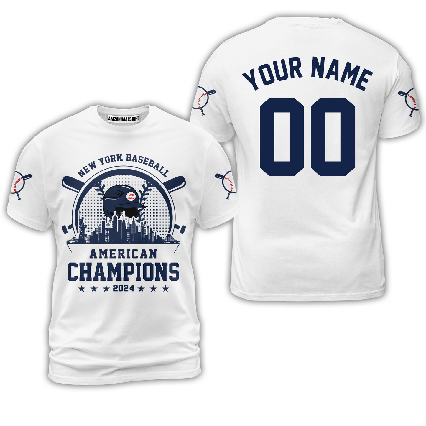 Personalized New York Y Baseball Skyline 2024 American Champions Hoodie, New York Y Champs Hoodie Gifts