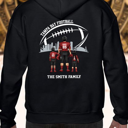 Personalized Tampa Bay Football Family Dad Shirt, Perfect Gift For Dad, Father, Grandpa, Family, Football Lovers