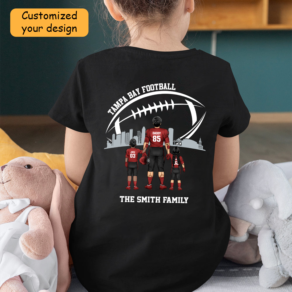 Personalized Tampa Bay Football Family Dad Shirt, Perfect Gift For Dad, Father, Grandpa, Family, Football Lovers