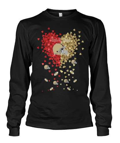 San Francisco Football Gold and Red in My Heart T Shirts hoodie, Sweatshirt - Gift For Mens, Womens and San Francisco Lovers