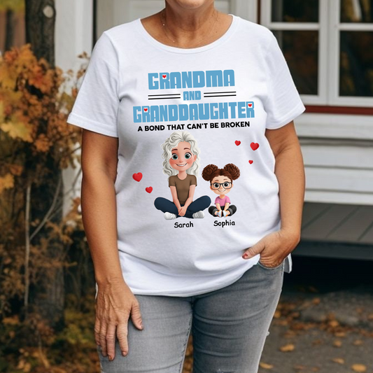 Personalized Gift For Grandma, Mom - Grandma And Kids A Bond That Can't Be Broken Shirt Sweatshirt Hoodie - HN37