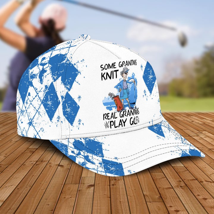 Grandma's Golf Cap For Women, Golf Lover Gifts, Argyle Pattern Golf Sun Hats Unique Gifts For Grandma, Golfer, Her, Friend, Mother