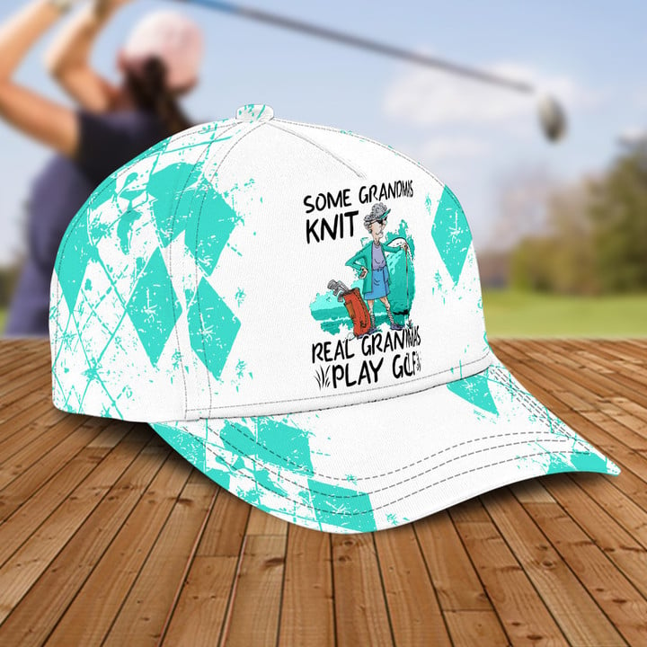 Grandma's Golf Cap For Women, Golf Lover Gifts, Argyle Pattern Golf Sun Hats Unique Gifts For Grandma, Golfer, Her, Friend, Mother