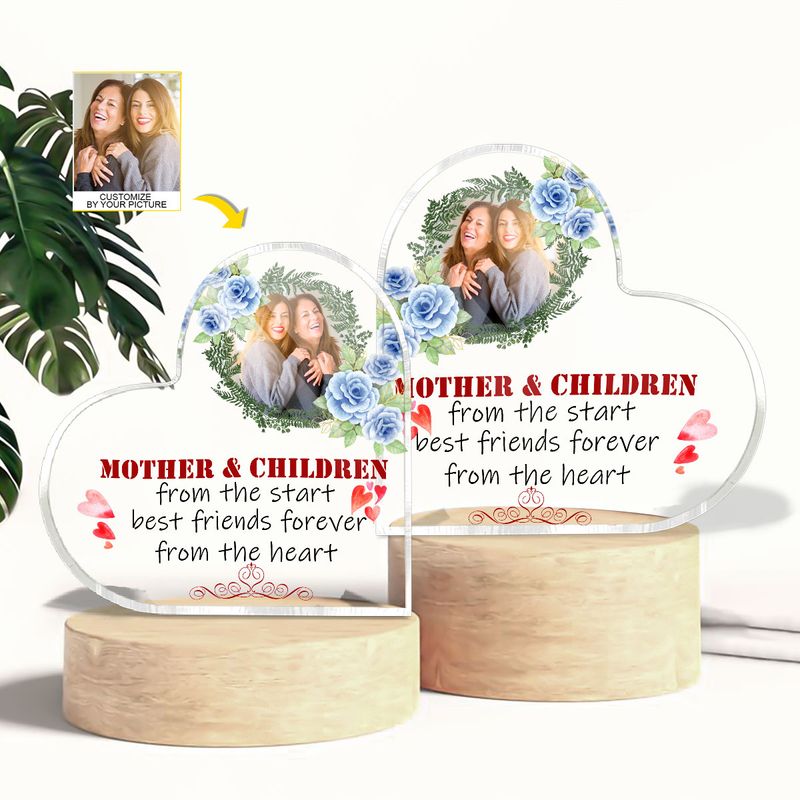 Mother And Daughters - Best Friends Forever From The Heart - Personalized  Acrylic Plaque - Mother's Day, Loving, Birthday Gift For Mothers, Mama