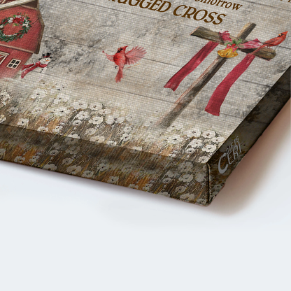 Jesus Landscape Canvas- Flower Field, Cardinal, Wooden Cross canvas- Gift for Christian- I still believe in amazing grace- Landscape Canvas Prints, Wall Art