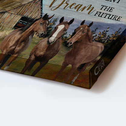 Jesus Landscape Canvas- Green meadow, Watercolor horses, Windmill canvas- Gift for Christian- Heal the past -  Landscape Canvas Prints, Christian Wall Art