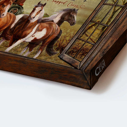 Jesus Landscape Canvas- Horse painting, Countryside landscape, Barn house and truck canvas- Gift for Christian- I still believe in Amazing Grace - Landscape Canvas Prints, Christian Wall Art