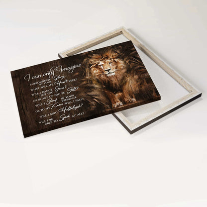 Jesus Landscape Canvas- Lion of Judah, Crown of thorns, I can only imagine, The great lion - Gift for Christian - Landscape Canvas Prints, Christian Wall Art