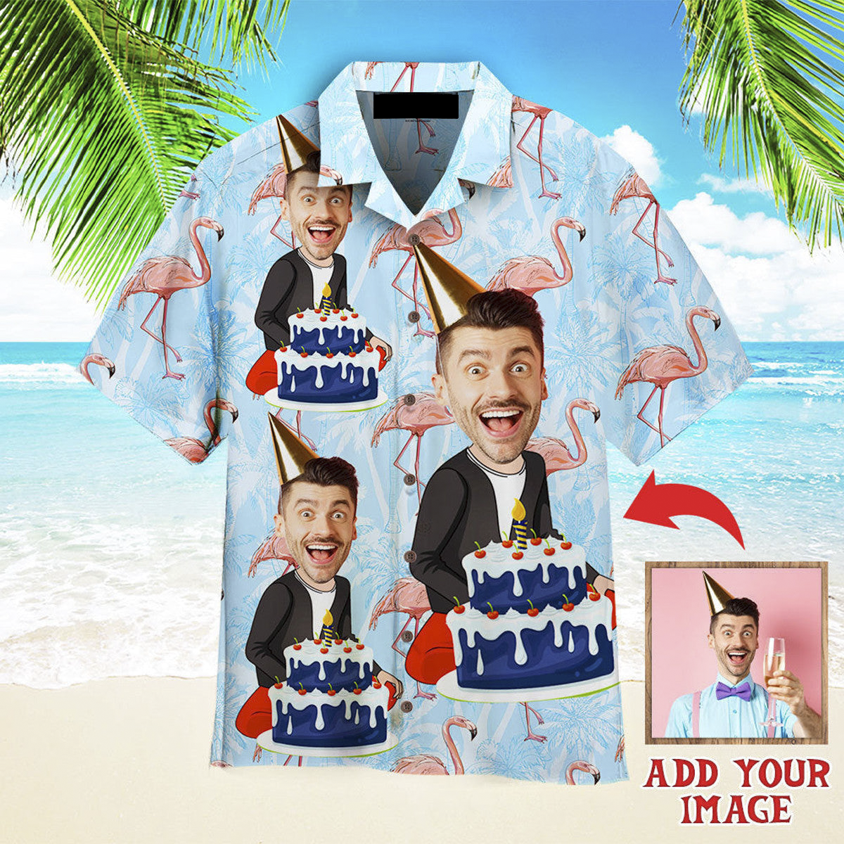 Flamingo Beach Funny Hawaiian Shirt Outfit - T-shirts Low Price