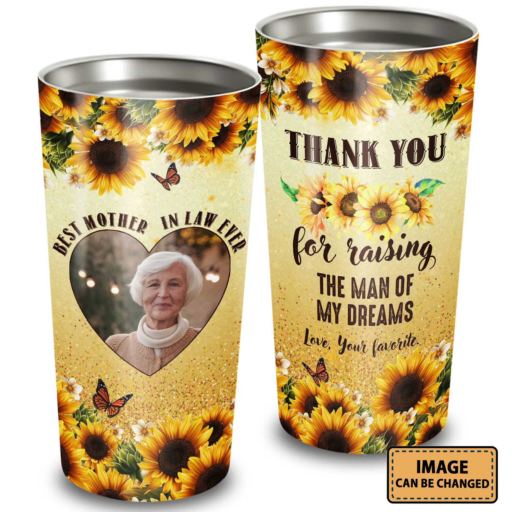 Best Personalized Mother's Day Gifts Tumbler - Custom Gift For Mother's Day - Mother In Law Thanks For Raising The Man Of My Dreams Tumbler