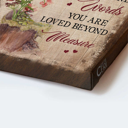Memorial Portrait Canvas- Hummingbird Couple- Memorial gift for members family- Your life was a blessing - Heaven Portrait Canvas Prints, Wall Art
