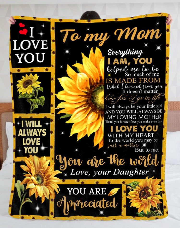 To My Mom Blanket