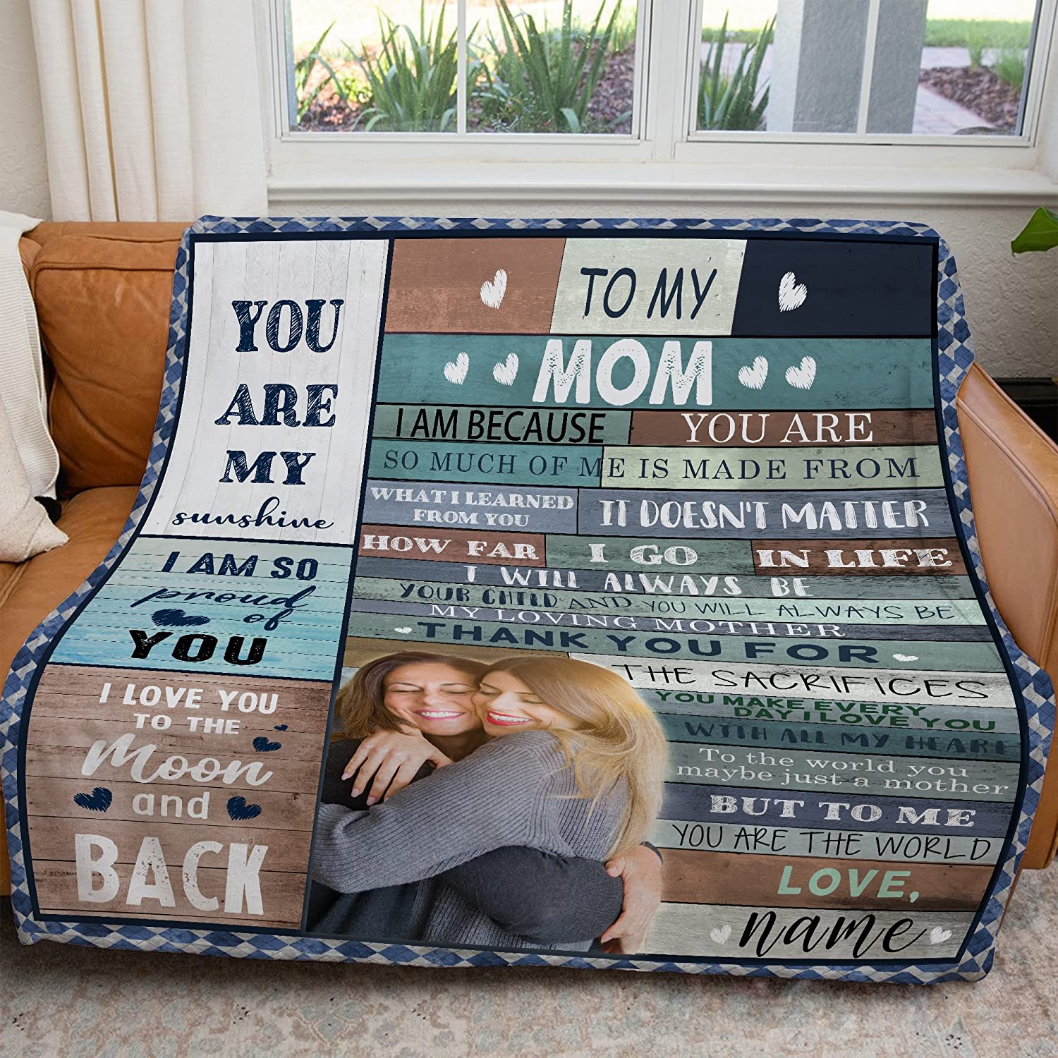 Mother's Day Blanket, Mother's Day Custom Gift From Son Daughter Kid, -  Cerigifts