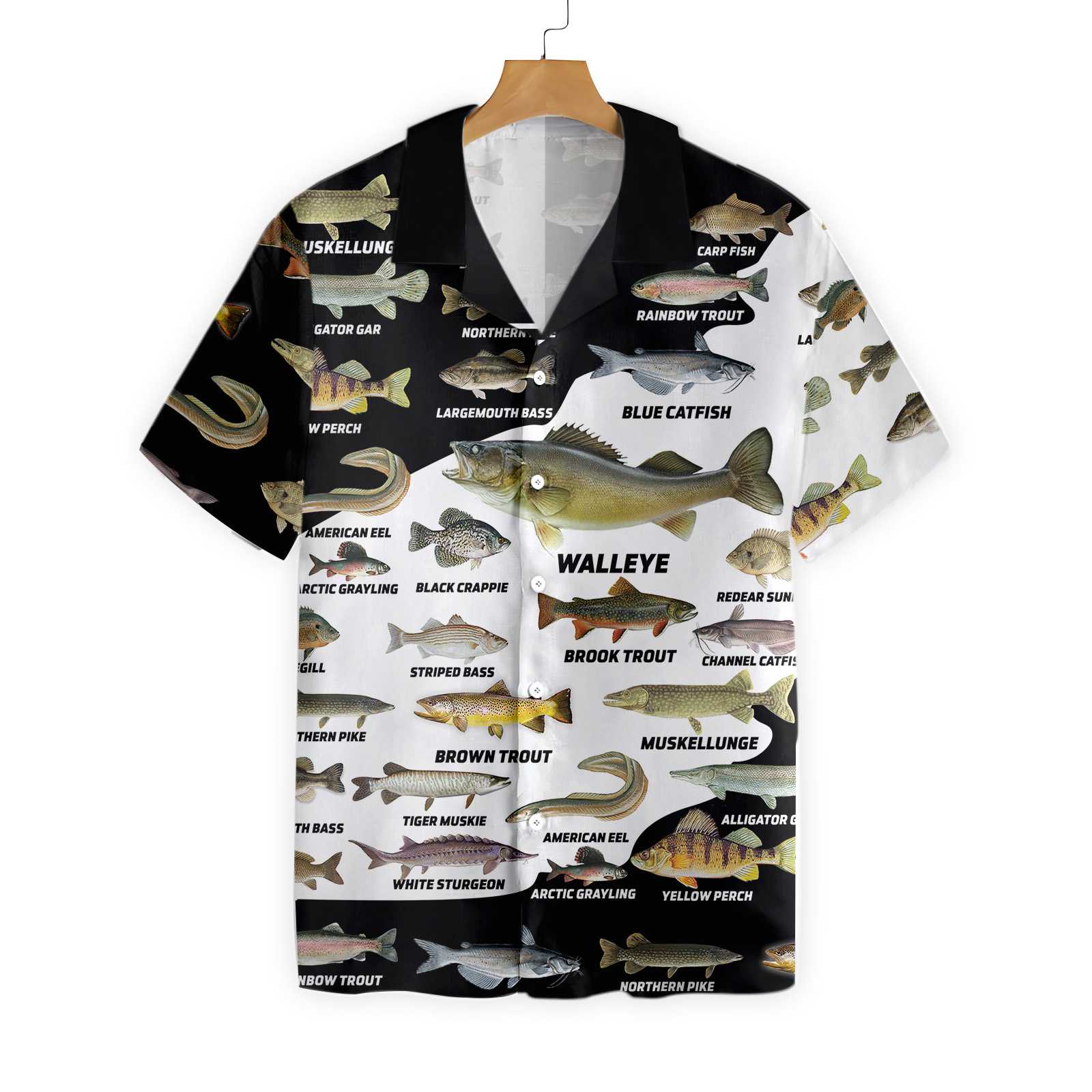 3D Freshwater Fish Types Hawaiian Shirt, Fishing Aloha Shirt For Men A -  Cerigifts
