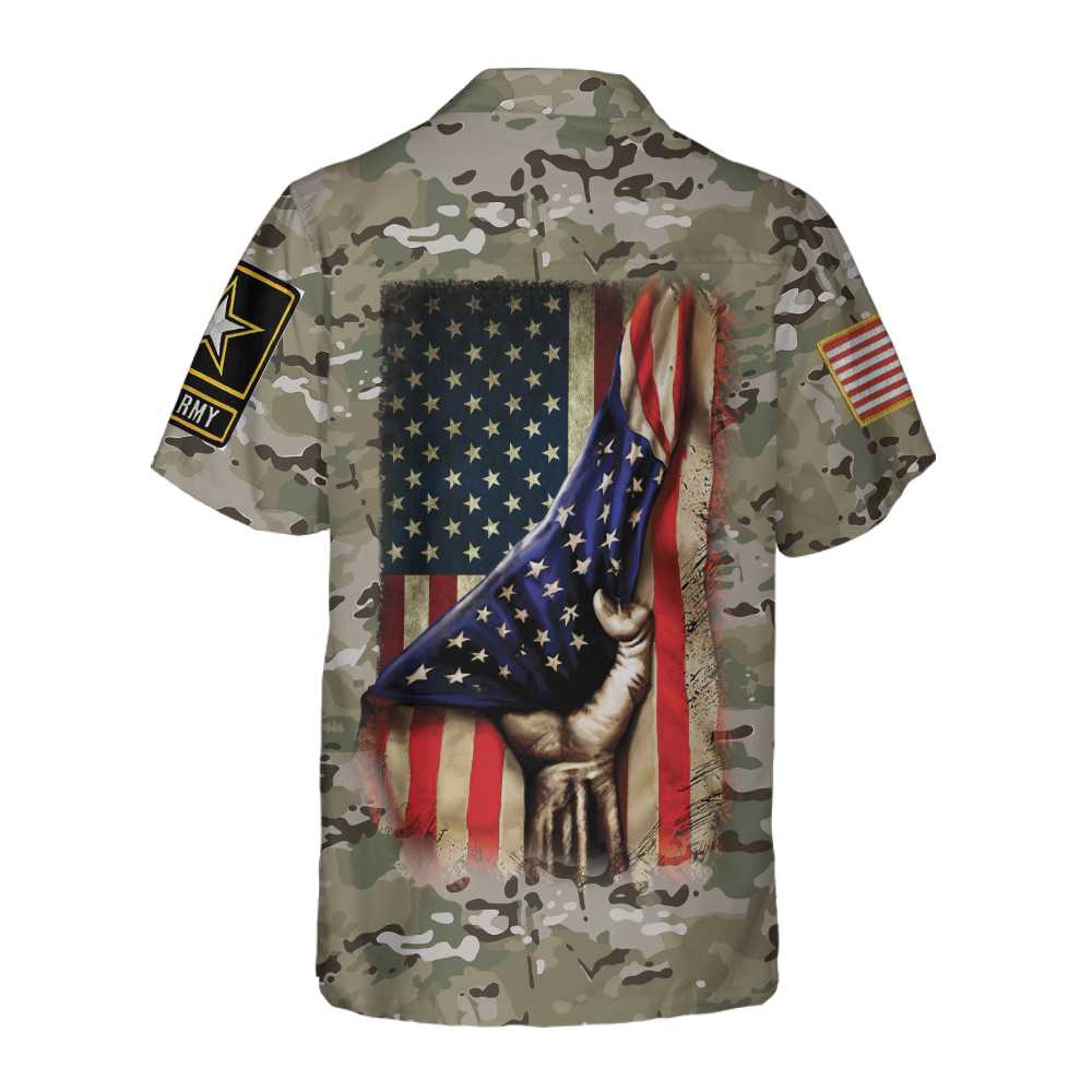 3D Helicopter Camouflage Hawaiian Shirt, American Flag Aloha Shirt For Men, Proud Helicopter Gift Idea For Patriot, Friends, Husband, Boyfriend