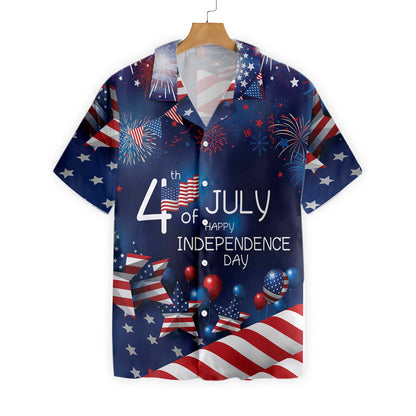 4th July Happy Independence Day US Flag Hawaiian Shirt, 4th Of July America Flag Aloha Shirt For Men, Perfect Gift For Patriots, Friends, Husband, Boyfriend, Family