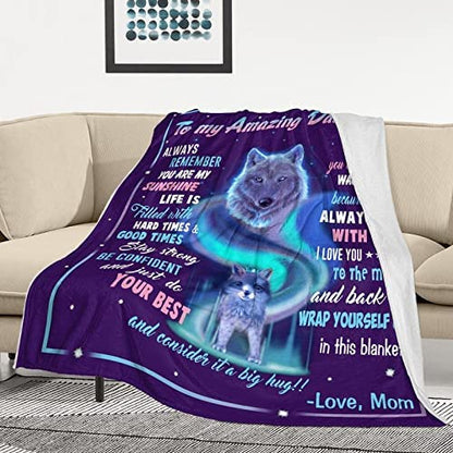 To My Daughter Blanket from Mom, To My Amazing Daughter, Gift for Daughter From Mom, Best Gift Ideas For Daughter