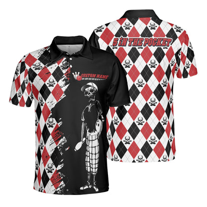 Personalized Bowling Men Polo Shirt, 5 In The Pocket Custom Men Polo Shirt - Best Gift For Bowling Lovers