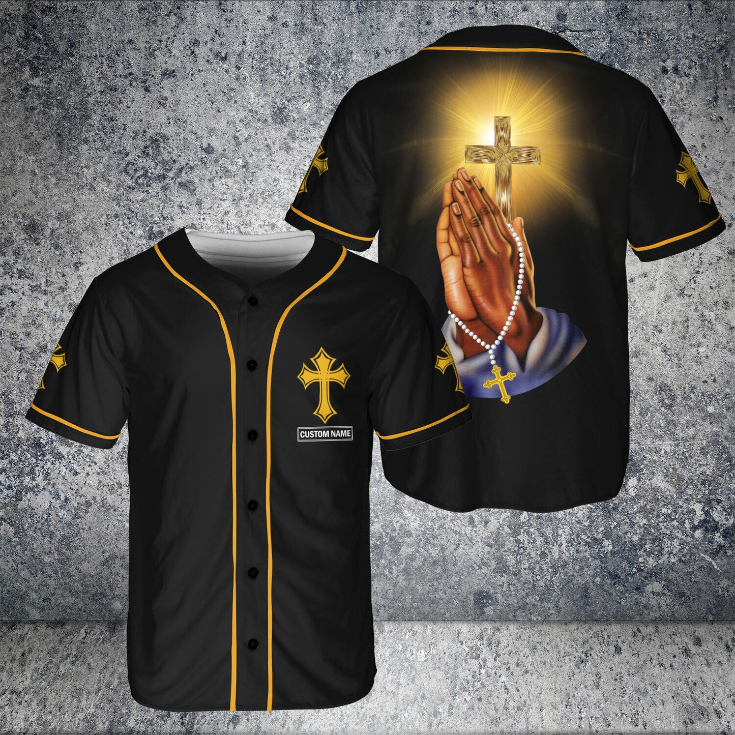 Personalized Jesus Baseball Jersey - Cross, Pray Baseball Jersey - Gift For Christians - Christ Who Strengthens Me Custom Baseball Jersey For Men Women