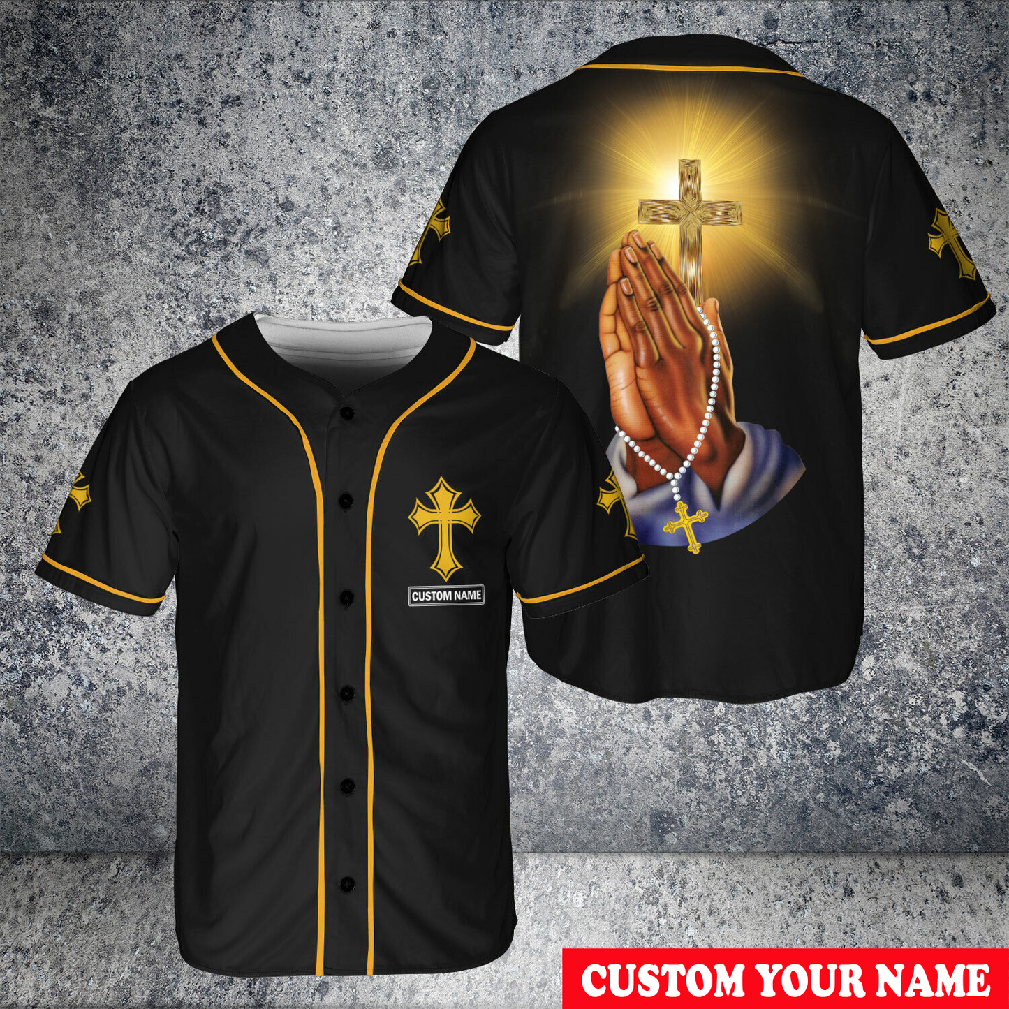 Personalized Jesus Baseball Jersey - Cross, Pray Baseball Jersey - Gift For Christians - Christ Who Strengthens Me Custom Baseball Jersey For Men Women