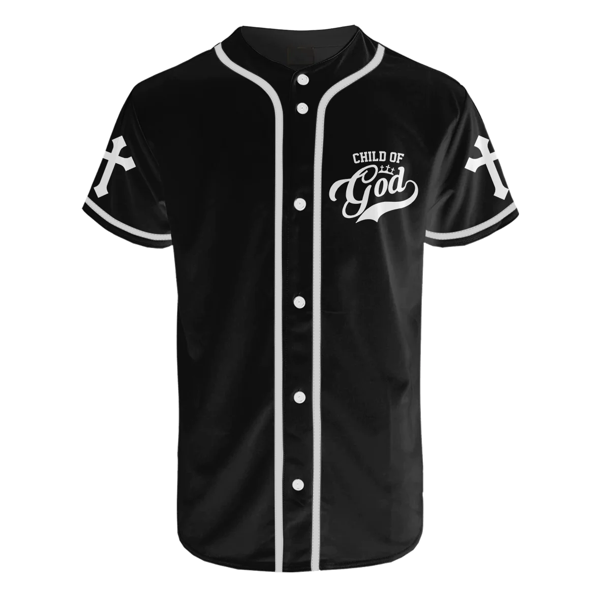 Personalized Jesus Baseball Jersey - Cross Baseball Jersey - Gift For Christians - Child Of God Custom Printed 3D Baseball Jersey Shirt For Men Women