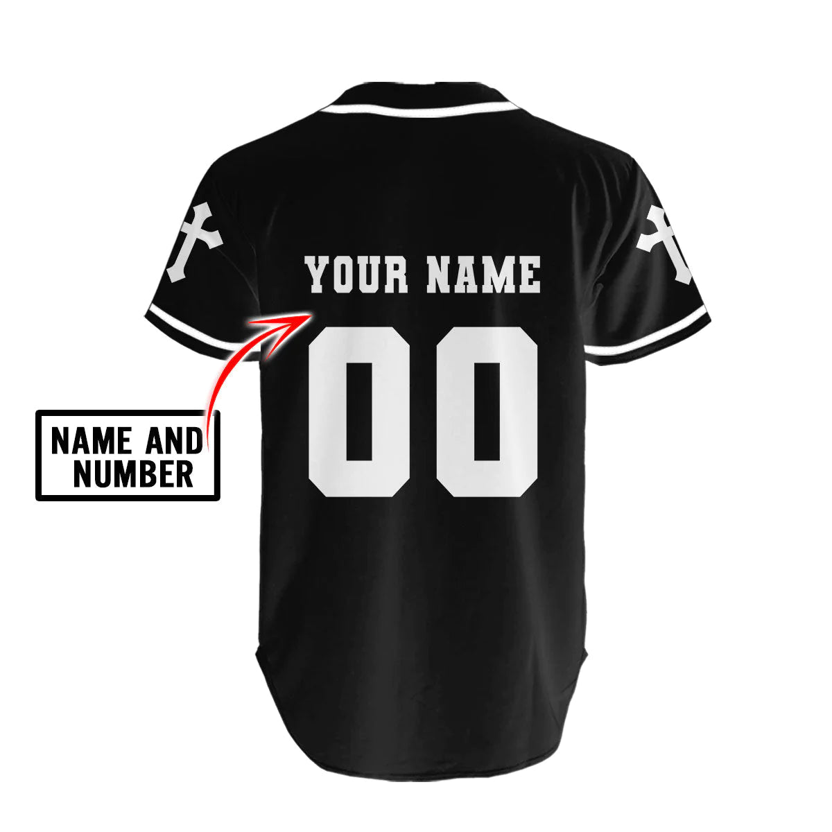 Personalized Jesus Baseball Jersey - Cross Baseball Jersey - Gift For Christians - Child Of God Custom Printed 3D Baseball Jersey Shirt For Men Women