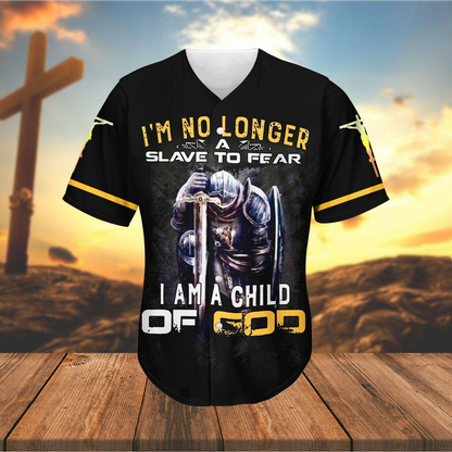 Personalized Jesus Baseball Jersey - Cross Angel Wings Baseball Jersey - Gift For Christians - Child Of God Custom Baseball Jersey Shirt For Men Women