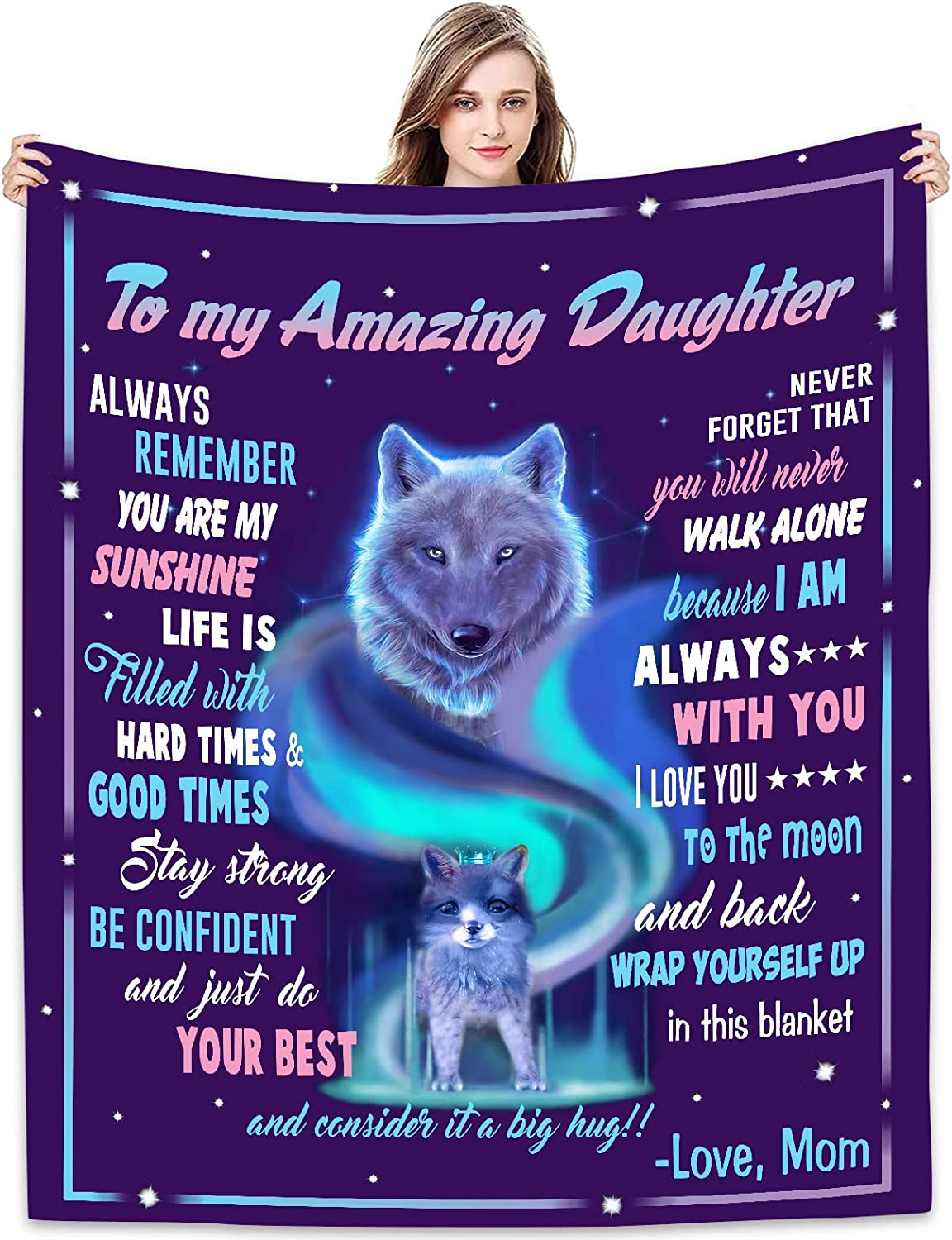 To My Daughter Blanket from Mom, To My Amazing Daughter, Gift for Daughter From Mom, Best Gift Ideas For Daughter