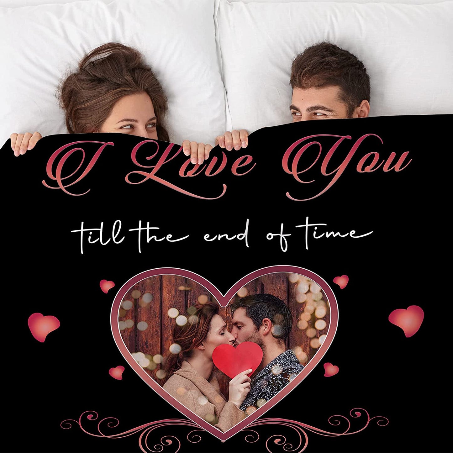 Personalized Couple Blanket - Custom Romantic Gift For Couple, Lover, Husband, Wife - Gifts for Newlyweds, Birthday, Anniversary Wedding, Christmas, Valentine's Day Blanket