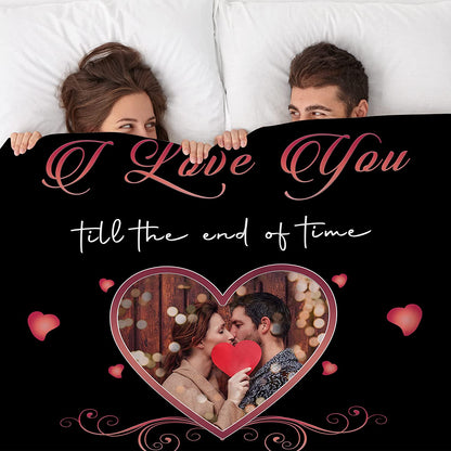 Personalized Couple Blanket - Custom Romantic Gift For Couple, Lover, Husband, Wife - Gifts for Newlyweds, Birthday, Anniversary Wedding, Christmas, Valentine's Day Blanket