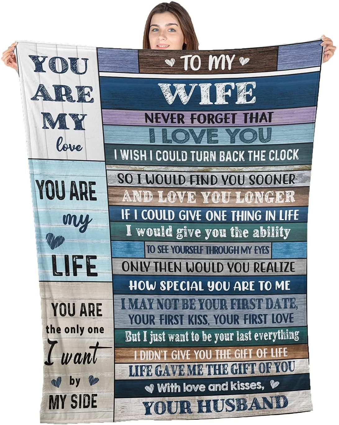 Gift For Wife Blanket - To My Wife Blanket - Romantic Gift For Wife From Husband, Birthday, Christmas, Valentines, Anniversary Blanket - You Are My Love Blanket