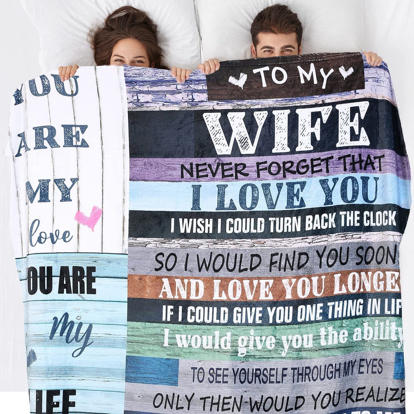 Gift For Wife Blanket - To My Wife Blanket - Romantic Gift For Wife From Husband, Birthday, Christmas, Valentines, Anniversary Blanket