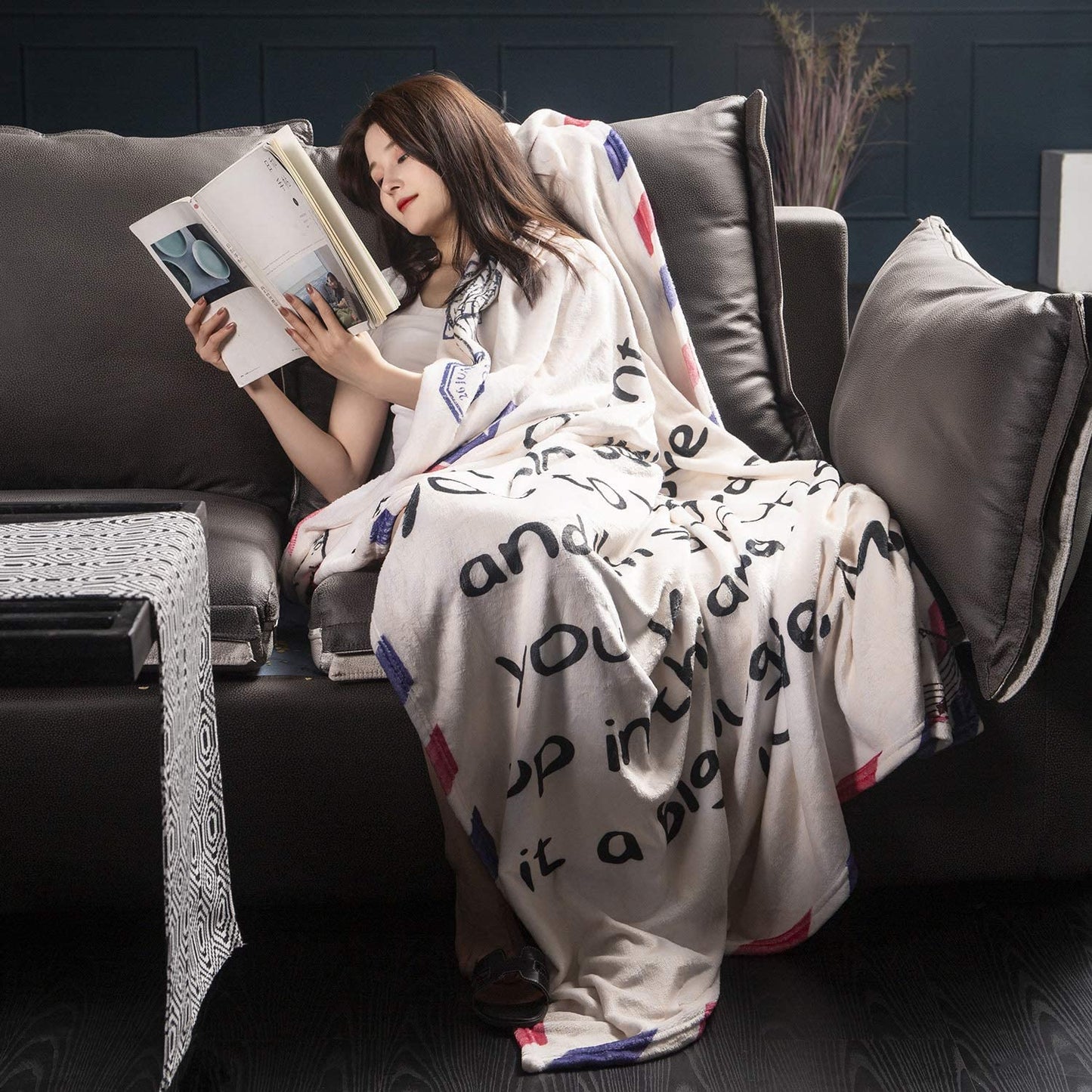 Gift For Wife Blanket - To My Wife, Mail Letter Printed Blanket - Romantic Gift For Wife From Husband, Birthday, Christmas, Valentines, Anniversary Blanket