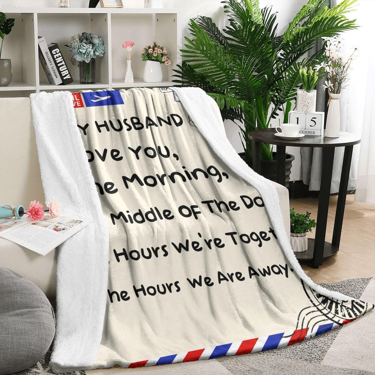 Valentine's Day Gift For Husband, Anniversary Romantic Gifts For Husband, To My Husband Blanket, Birthday Gifts For Men, Fathers Day Blanket, Husband Gifts From Wife Valentine's Day, Soft Blanket For Bed Sofa And Travel