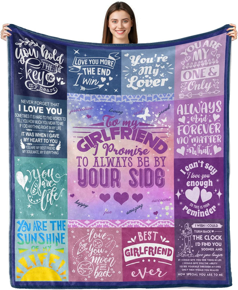 Valentine Gift To Girlfriend, Girlfriend Blanket, Birthday Gift For Girlfriend Throw Blankets, Romantic Gifts For Her, Gifts For Her Blanket