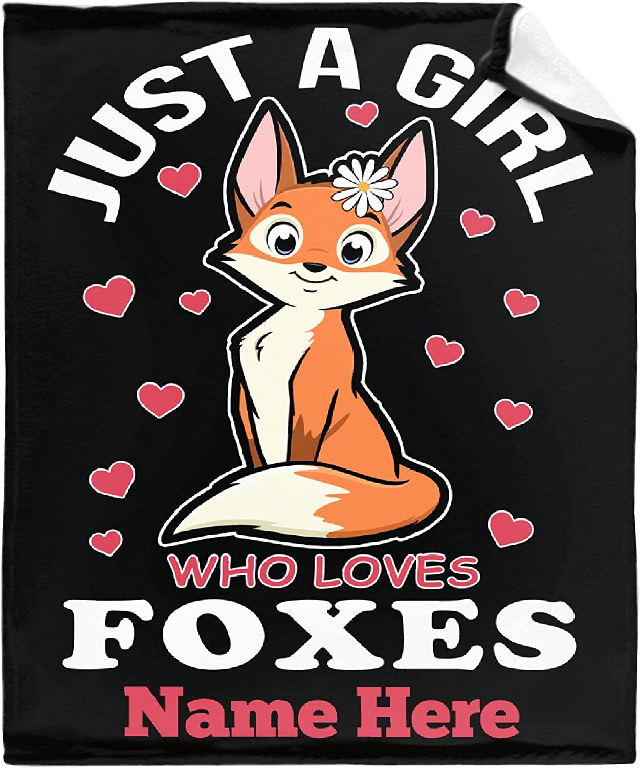 Personalized Fox Blanket - Custom Gift For Fox Lover, Animals Lover - Just A Girl Who Loves Foxes Blanket