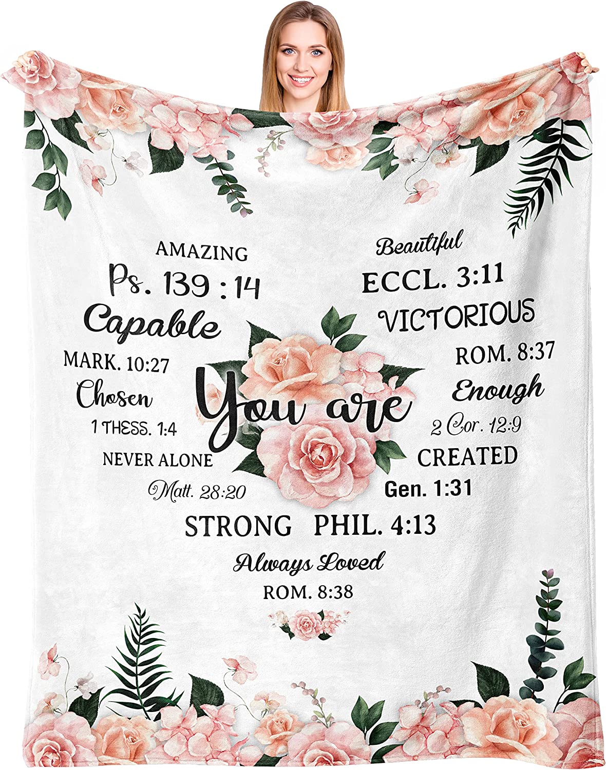 Christian gifts blanket - gifts for women - Christian Valentine birthday gifts - best Christian Inspirational Gift - faith gifts for women