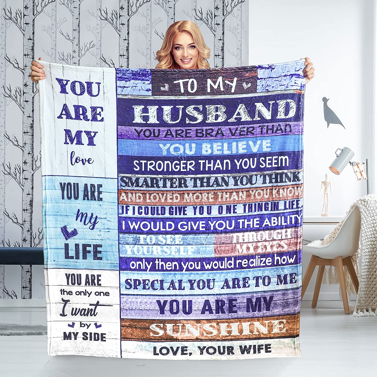 Soft Blanket Gifts For Husband, Fleece Throw Blankets For Bed Sofa | Romantic For Husband From Wife Funny Valentines Day Birthday Gifts For Husband From Wife