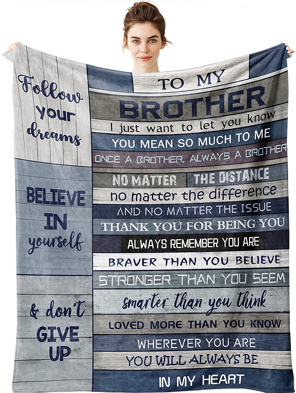 Gift For Husband Blankets - To My Brother Blanket - Gift For Husband  From Wife Blanket - Best Gifts For Men, Future Husband, Valentines, Anniversary, Birthday - Gifts Ideas For Husband Who Has Everything