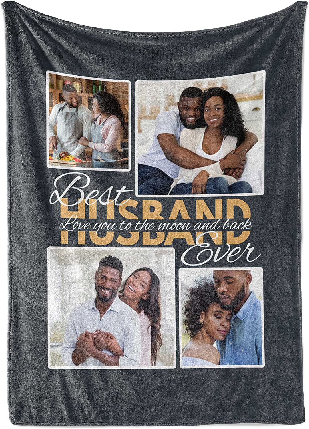 Personalized Gift For Husband Blankets - Custom Romantic Gift For Husband From Wife, Newlyweds, Birthday, Anniversary Wedding, Christmas, Valentine's Day Blanket