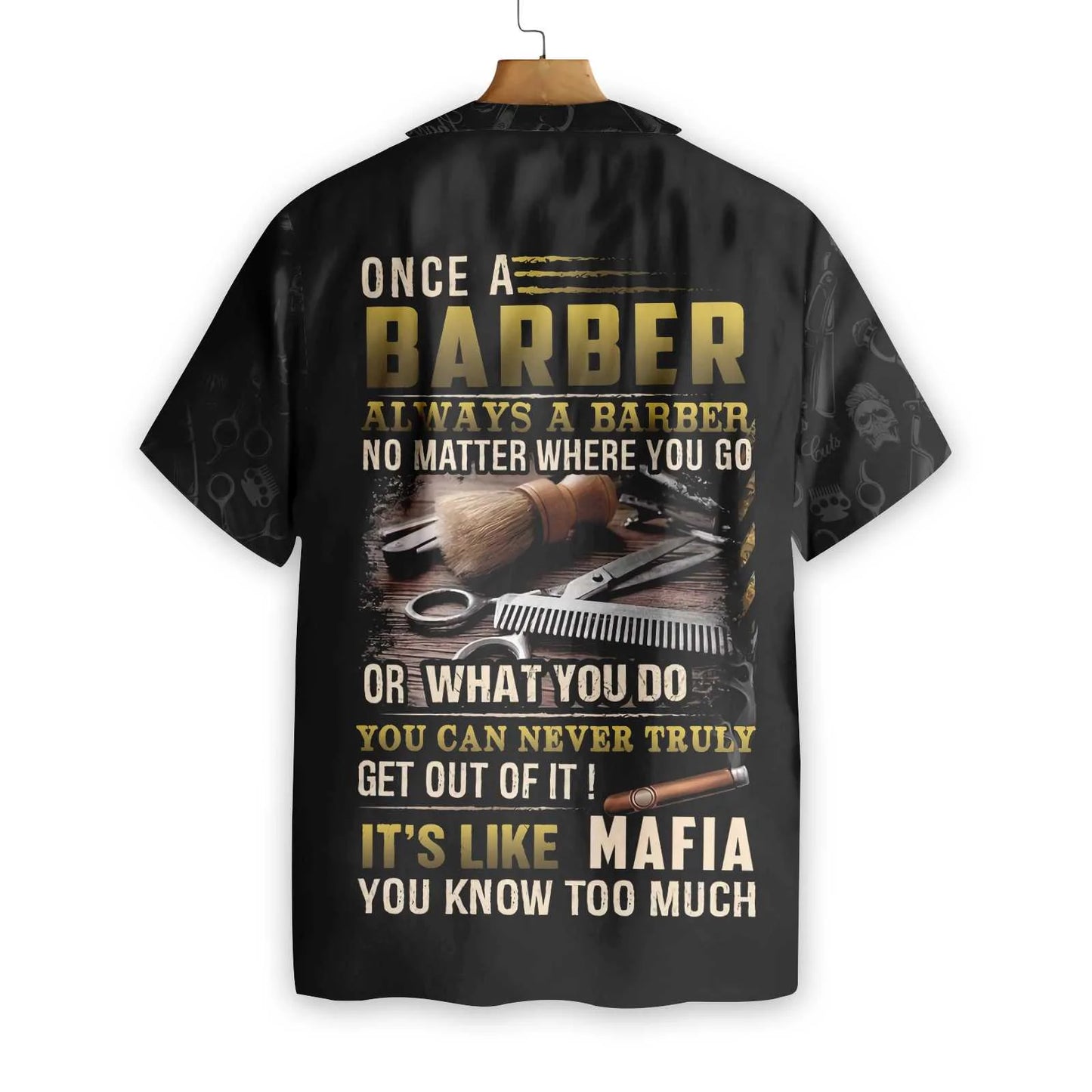 Barber Hawaiian Shirt, A Barber Is Always A Barber Aloha Shirt For Men, Perfect Gift For Barber, Friends, Husband, Boyfriend, Family
