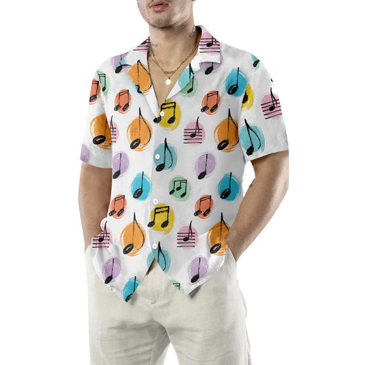 Musical Notes Pattern Hawaiian Shirt, A Good Day To Teach Tiny Musicians Music Teacher Aloha Shirt, Best Gift For Music Teacher
