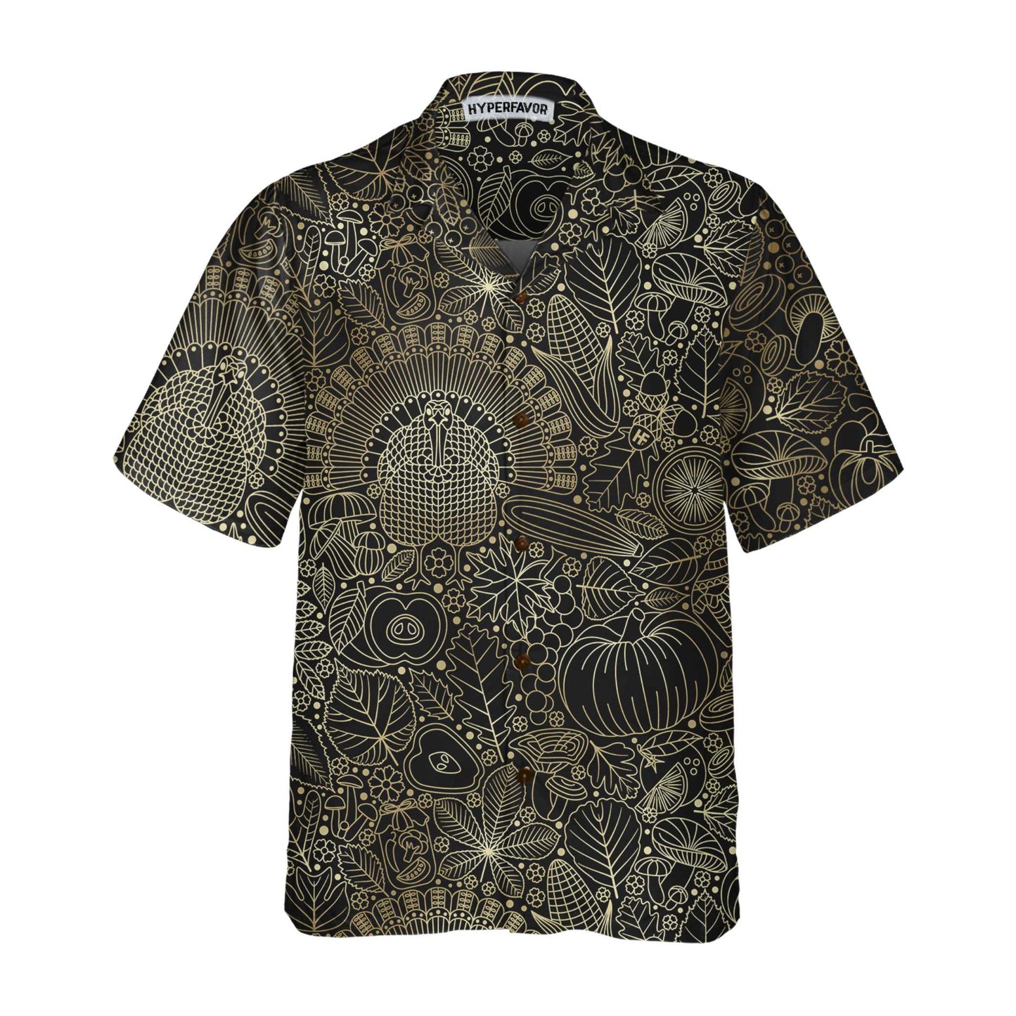 A Luxury Thanksgiving Day Hawaiian Shirt, Stylish Thanksgiving Aloha Shirt For Men And Women, Perfect Gift For Thanksgiving Day