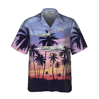 Tropical Aircraft On Sunset Hawaiian Shirt, Aircraft Aloha Shirt For Men And Women, Perfect Gift For Friends, Husband, Boyfriend, Wife, Girlfriend, Family