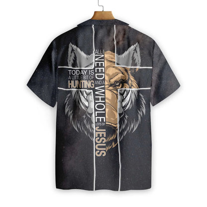 Hunting Hawaiian Shirt, All I Need Today is A Little Bit of Hunting Aloha Shirt For Men And Women, Perfect Gift For Friends, Husband, Boyfriend, Family, Wife, Girlfriend