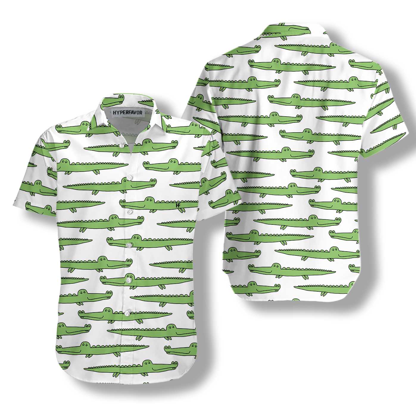 Alligator Seamless Pattern Hawaiian Shirt, Alligator Aloha Shirt For Men And Women, Perfect Gift For Alligator Lovers