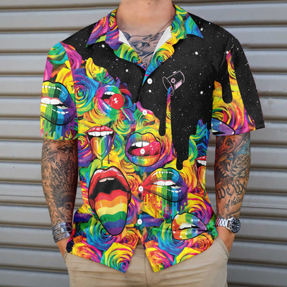 Always Proud LGBT Hawaiian Shirt, Rainbow Flag Aloha Shirt For Men And Women, Best Gift For Proud LGBT